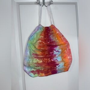 Handmade Tie Dye Drawstring Backpack By Small Business TheTalentedTexan NWOT